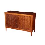 DAVID BOOTH AND JUDITH LEDEBOER FOR GORDON RUSSELL: A MAHOGANY AND ROSEWOOD "DOUBLE HELIX" SIDEBOARD
