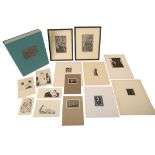 ERIC GILL (1882-1940) A FOLIO CASE OF WOOD ENGRAVINGS