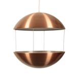 POUL CADOVIUS: A 'ROYAL SYSTEM' RS50 HANGING PENDANT LAMP AND PLANTER