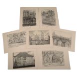 PETER SNOW (1927-2008) A FOLIO OF CHARCOAL SKETCHES