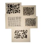 PETER SNOW (1927-2008) A FOLIO OF EIGHT 'CRYPTOGLYPH' STUDIES