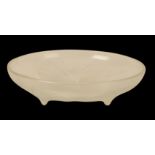 RENE LALIQUE: A 'VOLUBILIS' PATTERN OPALESCENT FOOTED BOWL