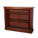 A REGENCY MAHOGANY OPEN BOOKCASE