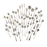A COLLECTION OF SILVER TEASPOONS