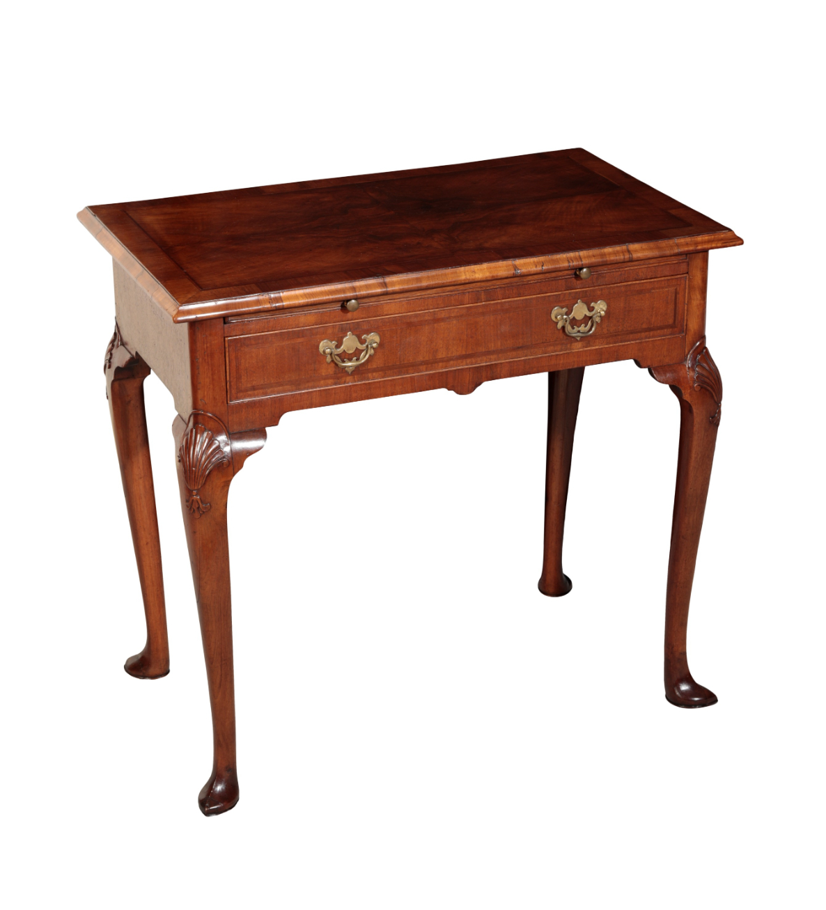 A GEORGE II STYLE WALNUT SIDE TABLE