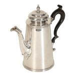 A SILVER COFFEE POT BY CARRINGTON & CO