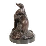 OWEN LLEWELLYN-DAVIS (1950), A Limited edition bronze of meerkats