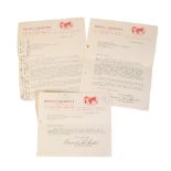 TWO SIGNED LETTERS BY FRANCIS CHICHESTER