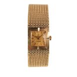 VERITY: A LADY'S 9CT GOLD BRACELET WATCH