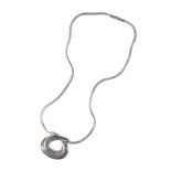 "HERMES": A SILVER PENDANT NECKLACE