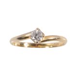 A DIAMOND SOLITAIRE RING