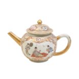 A FAMILLE ROSE EXPORT TEAPOT,