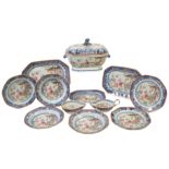 AN CHINESE EXPORT FAMILLE ROSE PART DINNER SERVICE