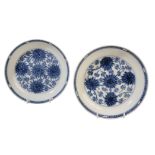 A PAIR OF CHINESE BLUE AND WHITE SHALLOW DISHES