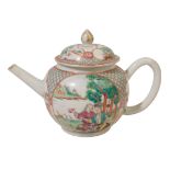 A CHINESE EXPORT FAMILLE VERTE TEAPOT