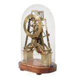 A VICTORIAN SKELETON CLOCK,