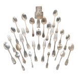 A LARGE QUANTITY OF SILVER FLATWARE