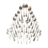 A QUANTITY OF SILVER FLATWARE