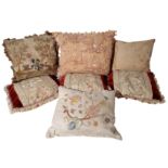 AN ASSORTMENT OF SCATTER CUSHIONS