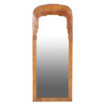 A QUEEN ANNE WALNUT MIRROR