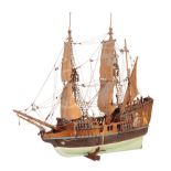 HMS UNICORN: A MODEL OF A BRITISH THREE MASTED MAN O'WAR