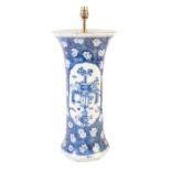 A CHINESE BLUE AND WHITE BLOSSOM VASE