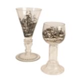 TWO SCHWARZLOT DRINKING GLASSES