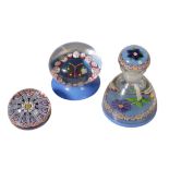 A MILLEFIORI GLASS PAPERWEIGHT