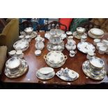 AN EXTENSIVE ROYAL ALBERT 'MOONLIGHT ROSE' DINNER SERVICE