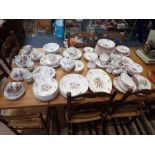 A COLLECTION OF COPELAND SPODE 'MARLBOROUGH SPRAYS' AND 'LUNEVILLE' DINNERWARES