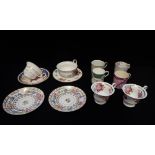 A COLLECTION OF 19TH CENTURY AND LATER CABINET CUPS AND SAUCERS