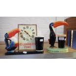 A CARLTON WARE GUINNESS TOUCAN TABLE LAMP