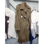 A ROYAL ENGINEERS TRENCH COAT, WITH SEPARATE FLEECE LINING