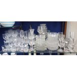 A QUANTITY OF GLASSWARE