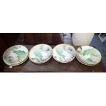 A SET OF EIGHT FRENCH ASPARAGUS PLATES