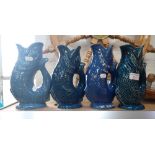 FOUR VINTAGE DARTMOUTH GURGLE JUGS