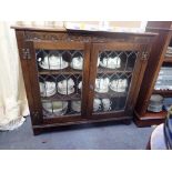 AN OAK BOOKCASE