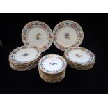 A COLLECTION OF EARLY 20TH CENTURY DRESDEN DESSERT PLATES