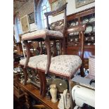 THREE REGENCY MAHOGANY DINING CHAIRS