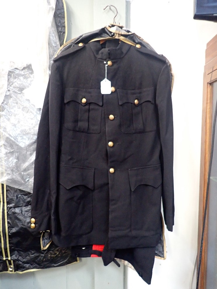A ROYAL ENGINEERS DRESS UNIFORM TUNIC AND TROUSERS