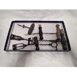 A COLLECTION OF ANTIQUE CORKSCREWS