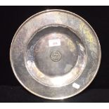 AN ITALIAN SILVER PLATE