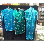 THREE VINTAGE CHINESE DRESSES (3)