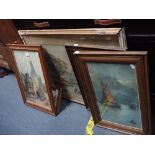 A SMALL QUANTITY OF PAINTINGS