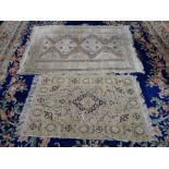 A CREAM GROUND PERSIAN DESIGN RUG