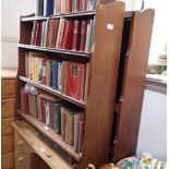 A PAIR OF ADJUSTABLE 'WATERFALL' STYLE BOOKCASES