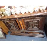 A SUBSTANTIAL 19TH CENTURY FLEMISH BUFFET, IN 17TH CENTURY STYLE