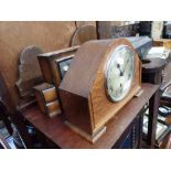 TWO VINTAGE MANTEL CLOCKS