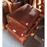TWO VINTAGE CASES CONTAINING GENT'S TIES