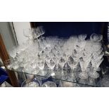 A LARGE COLLECTION OF DRINKING GLASSES
